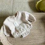 [1-18M]冬新作 羊柄 ロンパース - 画像 (4)