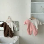 [1-18M]冬新作 カラー切替え オールインワン - 画像 (6)